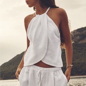 Zara linen halter NWT